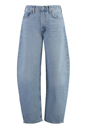 Balloon 5-pocket straight-leg jeans-0